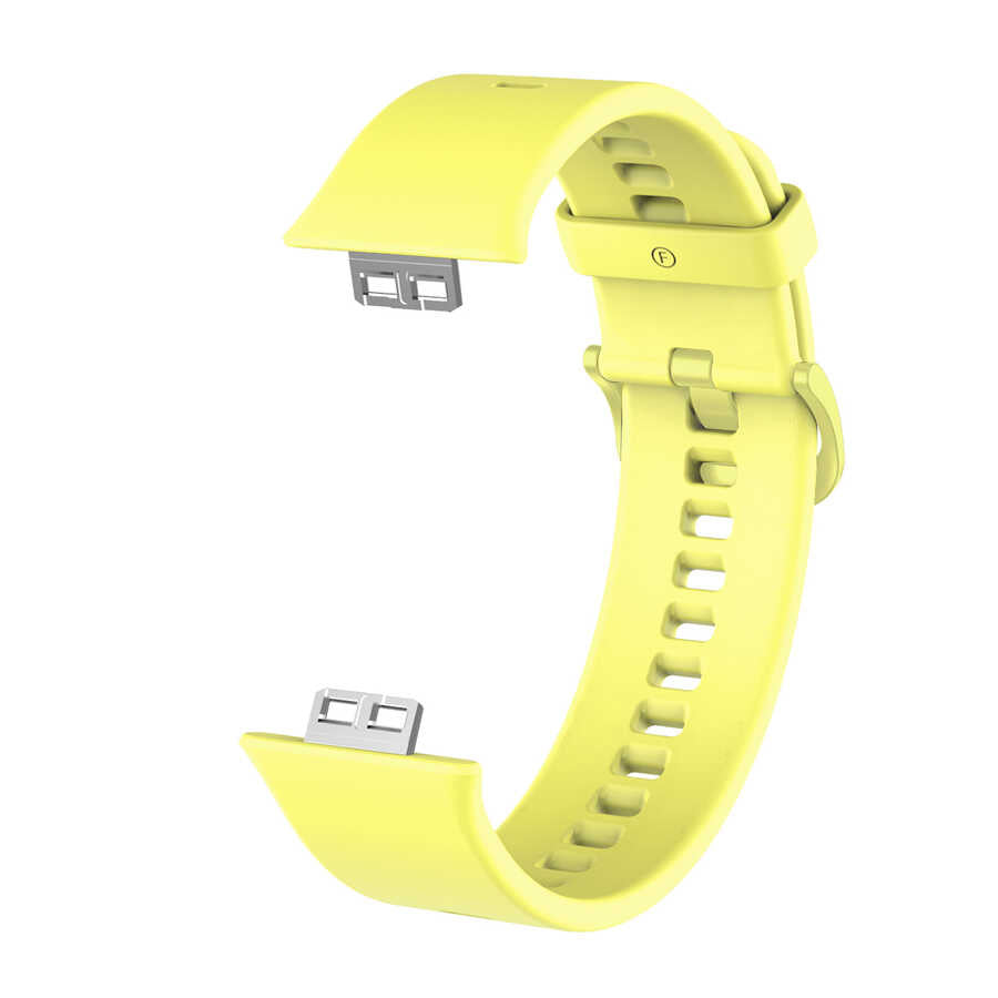 Huawei Watch Fit KRD-43 Silikon Kordon - Sarı