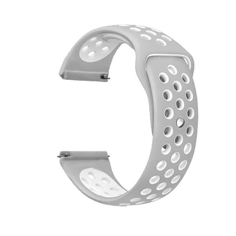 Huawei Watch GT 3 42mm KRD-02 Silikon Kordon - Gümüş-Gri