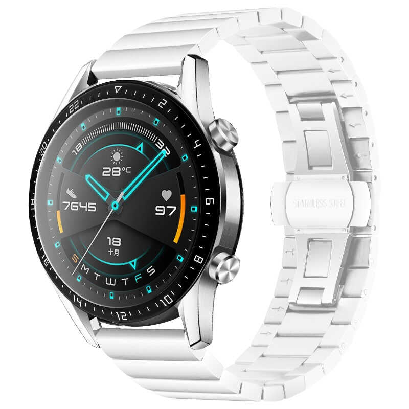 Huawei Watch GT 3 42mm KRD-16 Metal Kordon - Beyaz