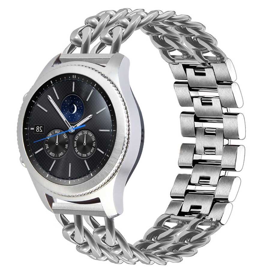 Huawei Watch GT 3 46mm KRD-17 Metal Kordon - Gümüş