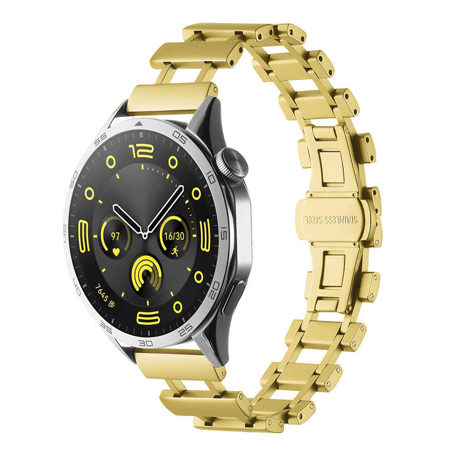 Huawei Watch GT 3 46mm Zore KRD-96 22mm Metal Kordon - Gold
