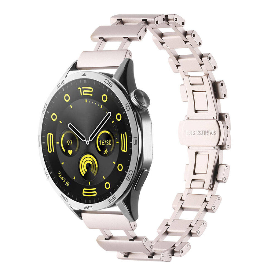 Huawei Watch GT 3 46mm Zore KRD-96 22mm Metal Kordon - Starlight