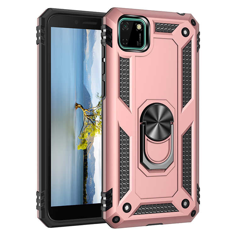 Huawei Y5P Kılıf Zore Vega Kılıf - Rose Gold