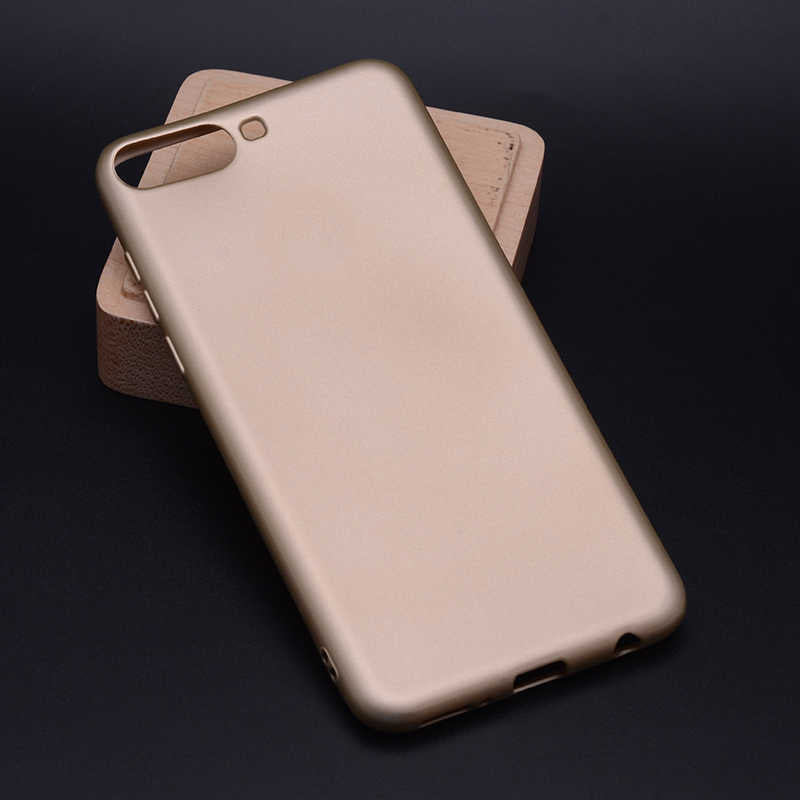 Huawei Y6 2018 Kılıf Zore Premier Silikon Kılıf - Gold