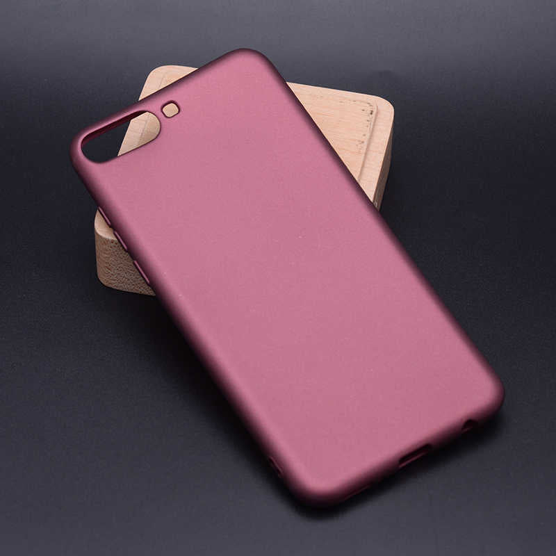 Huawei Y6 2018 Kılıf Zore Premier Silikon Kılıf - Mürdüm