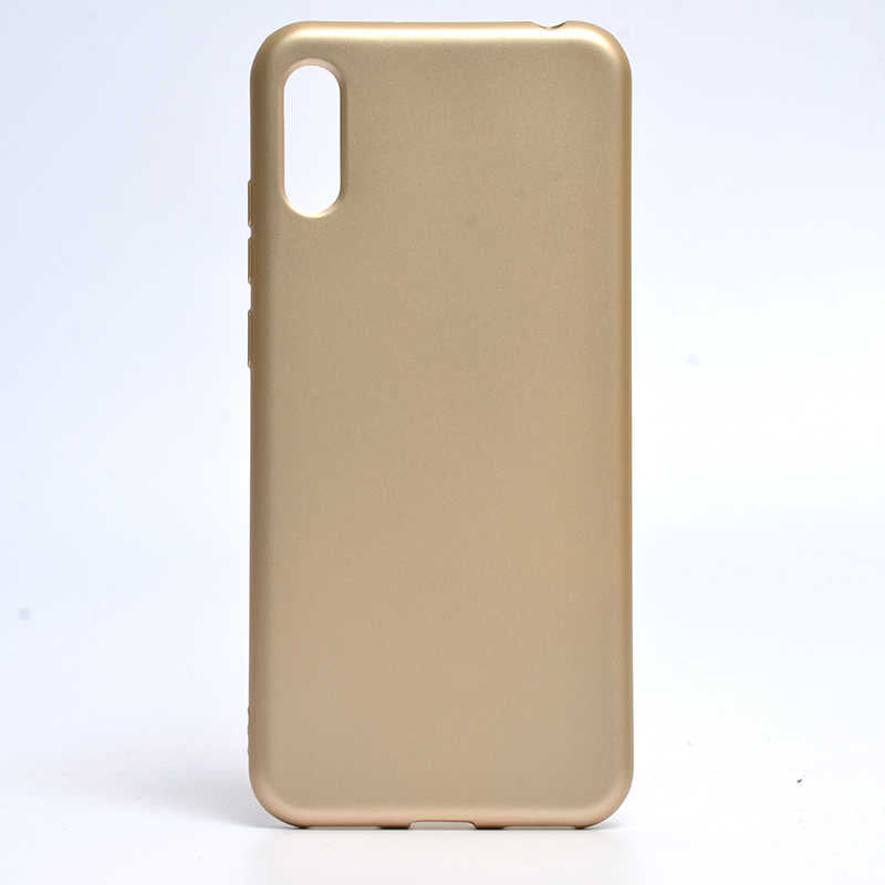 Huawei Y6 2019 Kılıf Zore Premier Silikon Kılıf - Gold