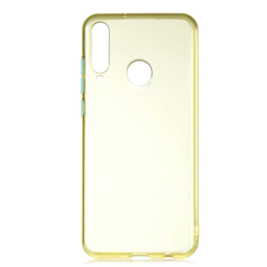 Huawei Y6P Kılıf Zore Bistro Kılıf - Sarı