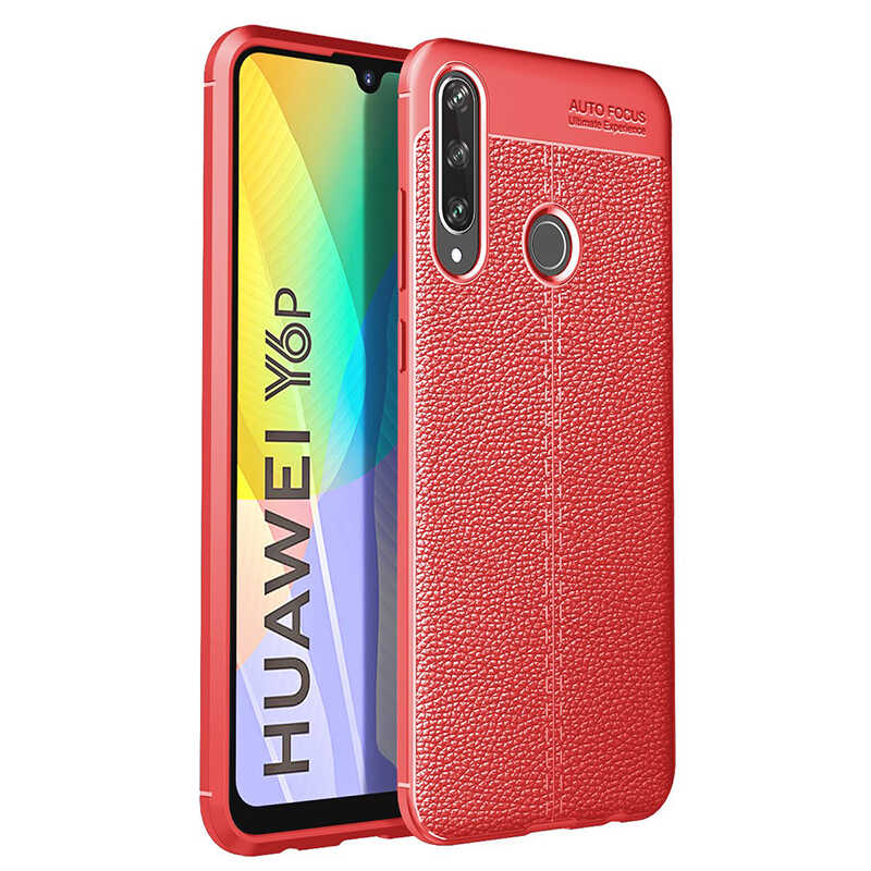 Huawei Y6P Kılıf Zore Niss Silikon Kılıf - Kırmızı