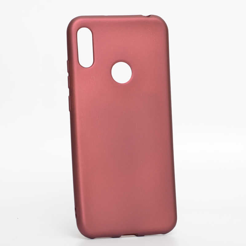 Huawei Y6S 2019 Kılıf Zore Premier Silikon Kılıf - Mürdüm