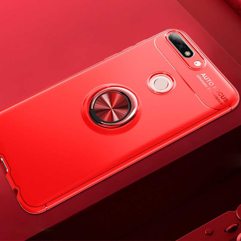 Huawei Y7 2018 Kılıf Zore Ravel Silikon Kılıf - Kırmızı
