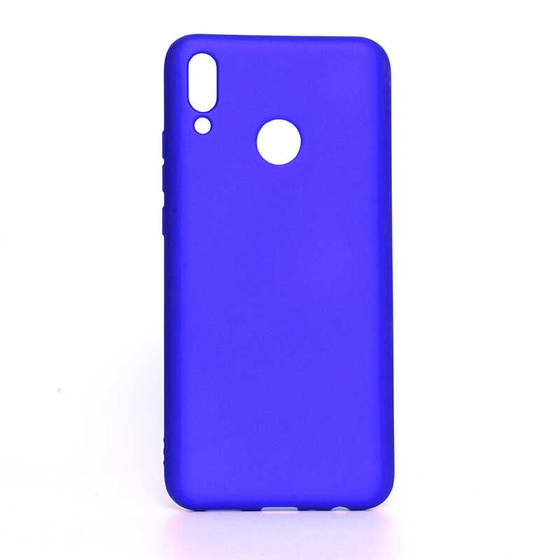 Huawei Y9 2019 Kılıf Zore Premier Silikon Kılıf - Saks Mavi