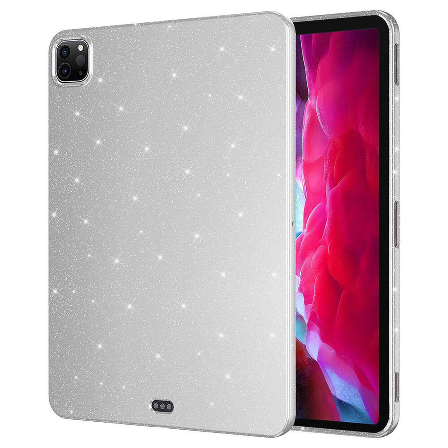 iPad Pro 11 2022 M2 Simli Parlak Görünümlü Zore Tablet Koton Kılıf - Gümüş