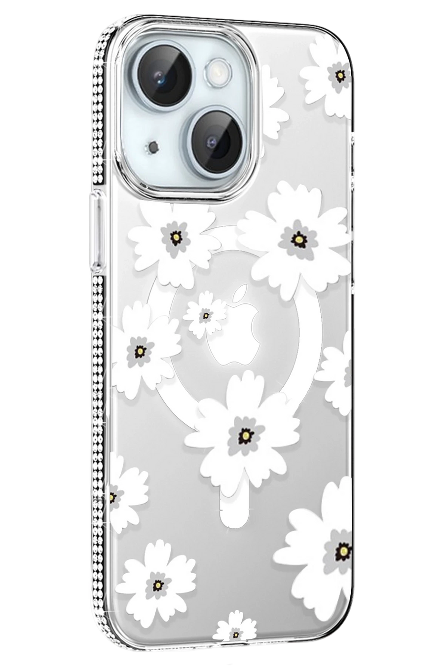 Joko Apple iPhone 14 Floral Magsafe Kapak - Beyaz