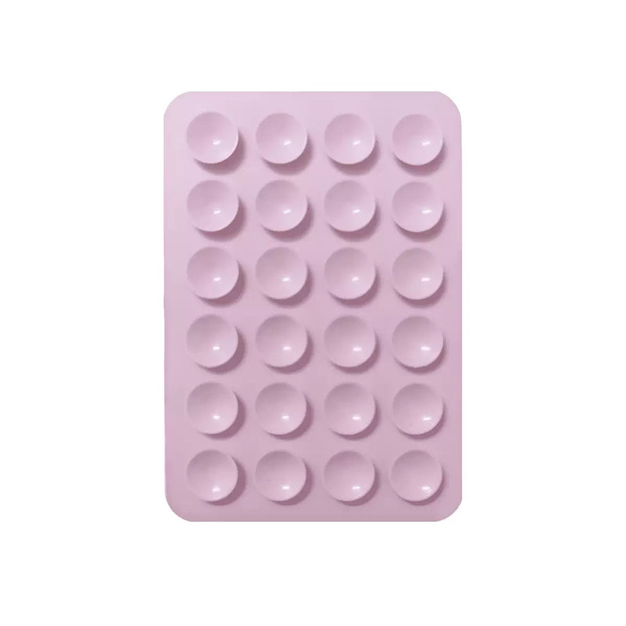 Kare Öpücüklü 03 Çift Taraflı Silikon Tutucu 5,50cm x 8cm - Açık Pembe