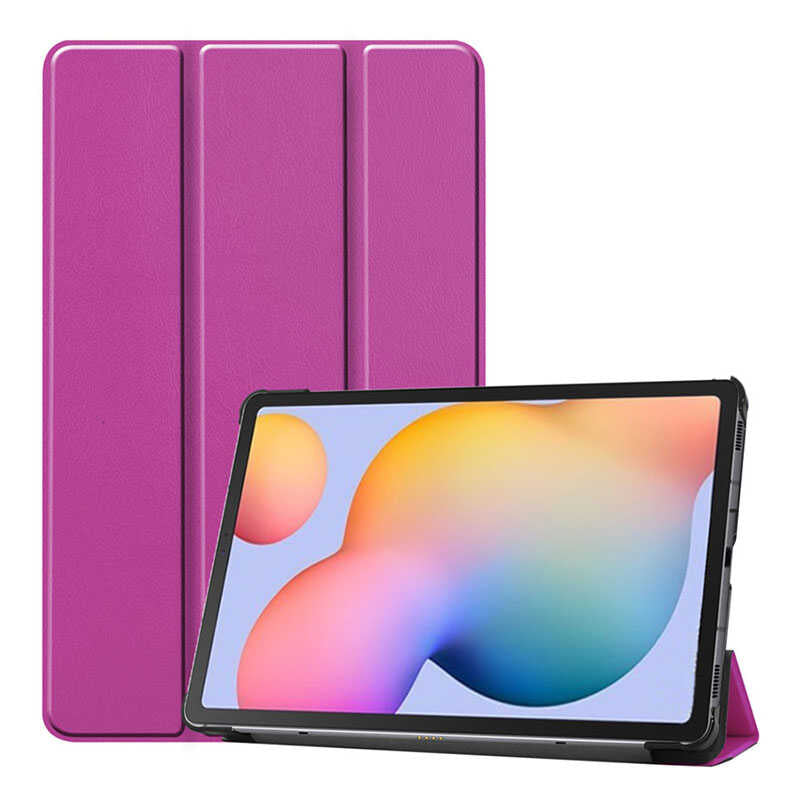 Lenovo M10 Plus TB-X606F Zore Smart Cover Standlı 1-1 Kılıf - Mor