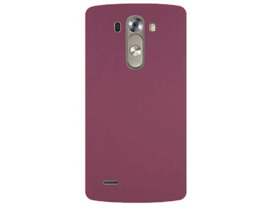 LG G3 Kılıf Zore Premier Silikon Kılıf - Mürdüm