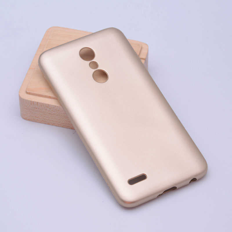 LG K11 Kılıf Zore Premier Silikon Kılıf - Gold