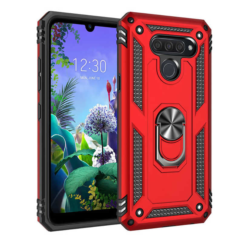 LG Q60 Kılıf Zore Vega Kılıf - Kırmızı