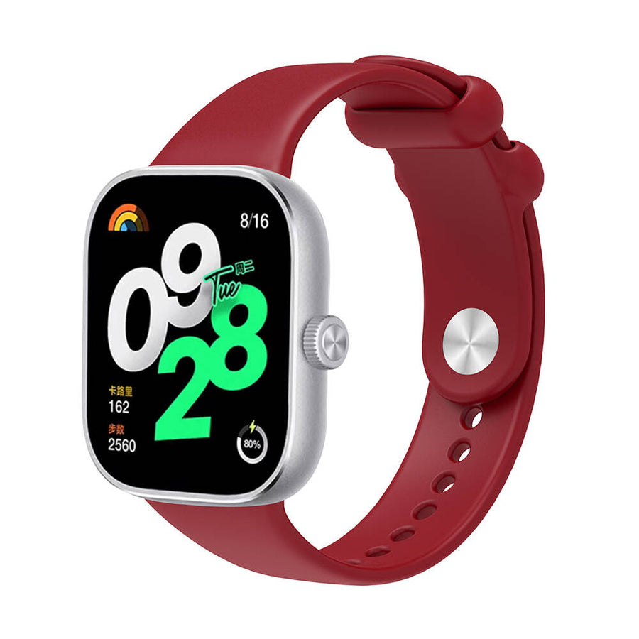 Mi Band 8 Pro Zore KRD-109 Silikon Kordon - Koyu Kırmızı