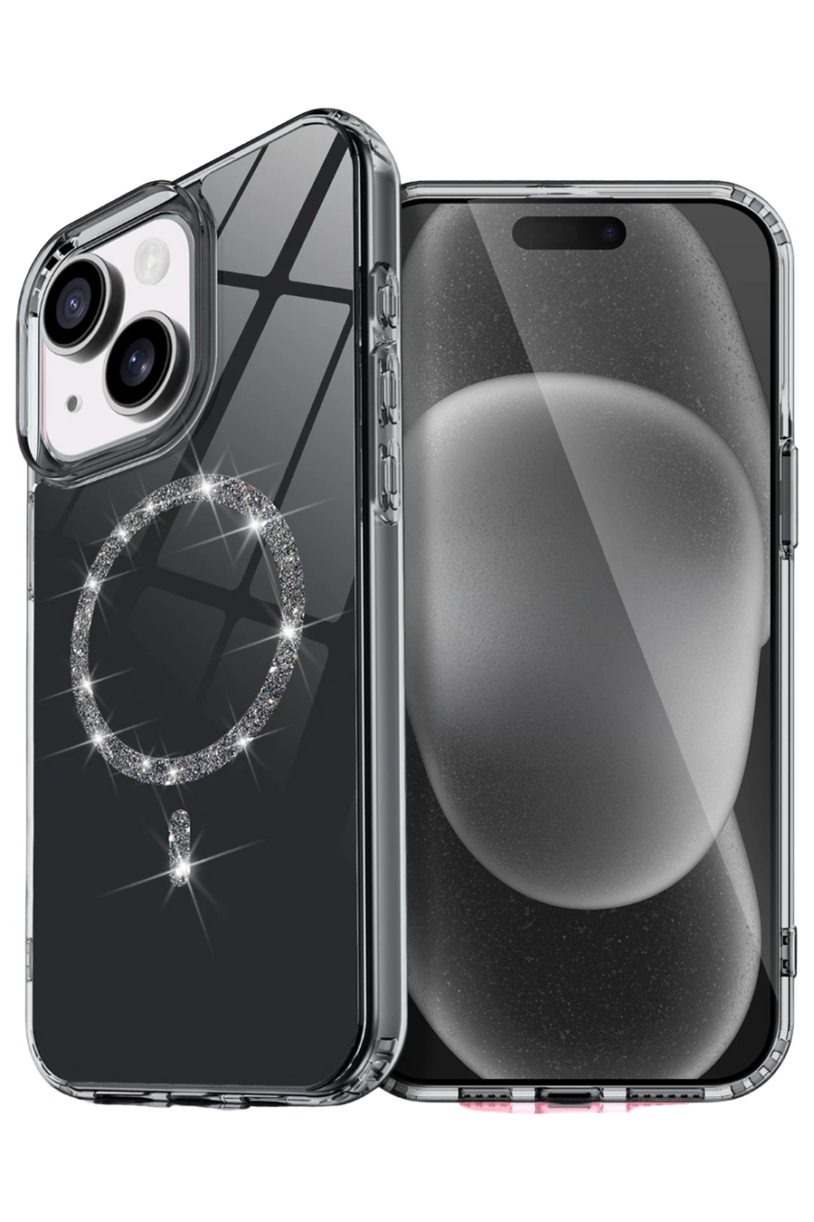 Newface Apple iPhone 14 Live Diamond Magsafe Kapak - Siyah