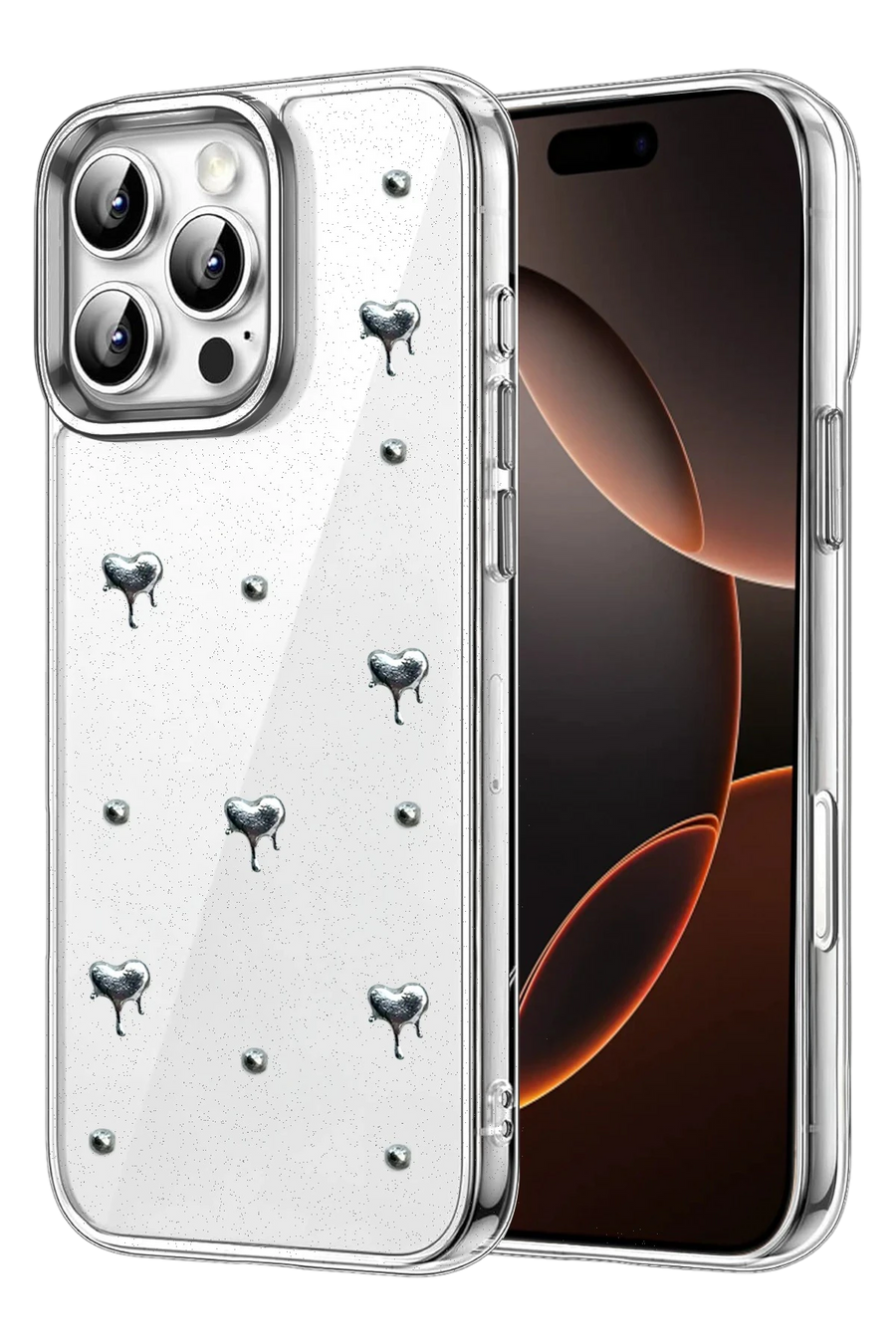 Newface Apple iPhone 16 Pro Max Fiyonk Desenli Kapak - Desen 1