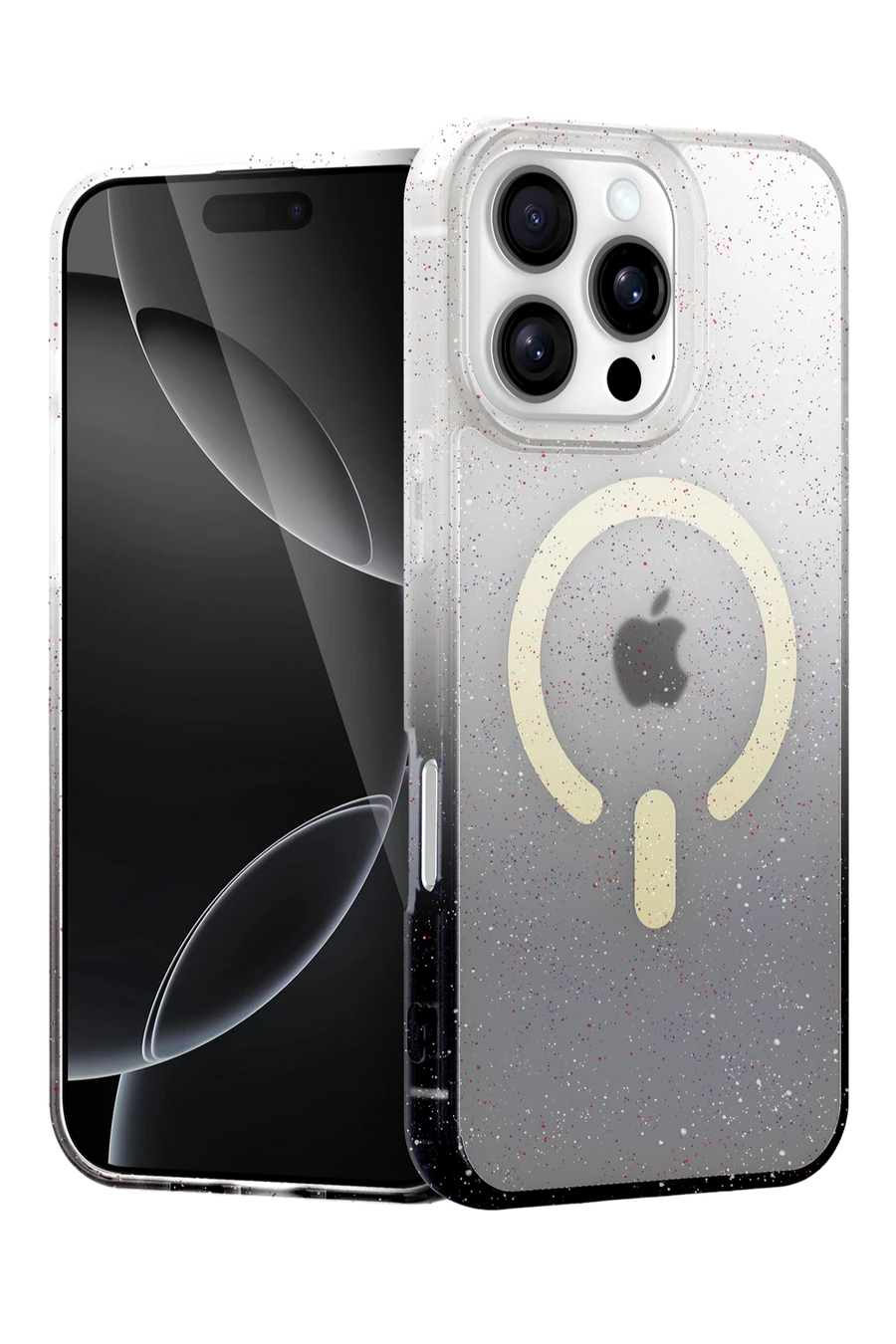 Newface Apple iPhone 16 Pro Pummel Shiny Magsafe Kapak - Siyah