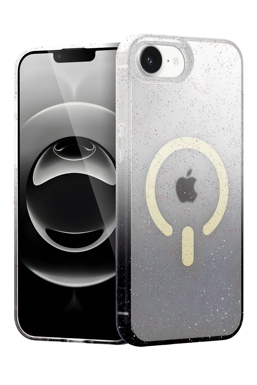 Newface Apple iPhone 16E Pummel Shiny Magsafe Kapak - Siyah
