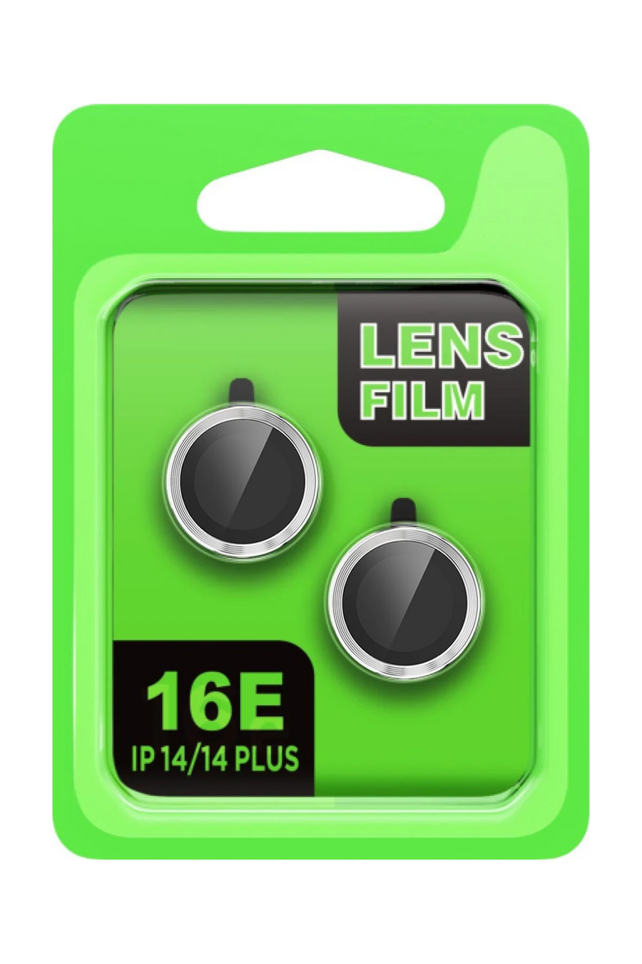 Newface Apple iPhone 16E Raze Metal Kamera Lens - Gümüş
