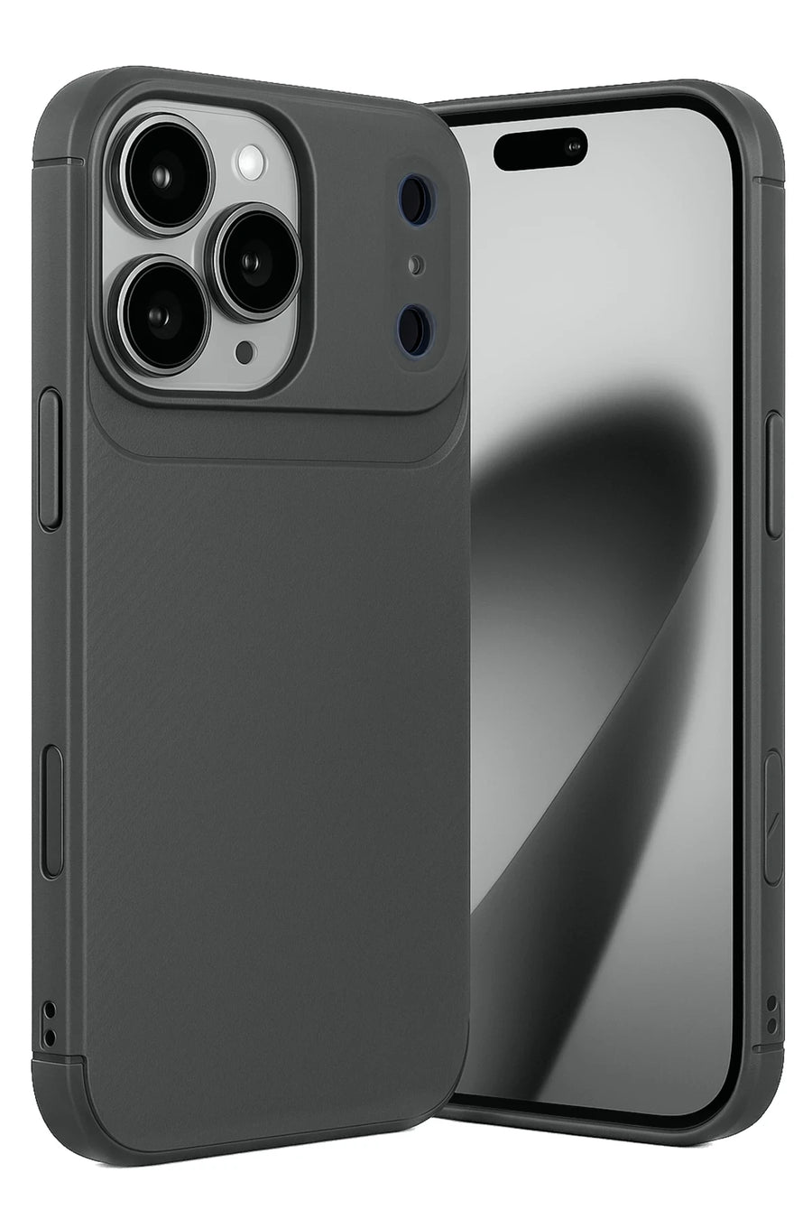 Newface Apple iPhone 17 Pro Auto Focus Karbon Kapak - Gri
