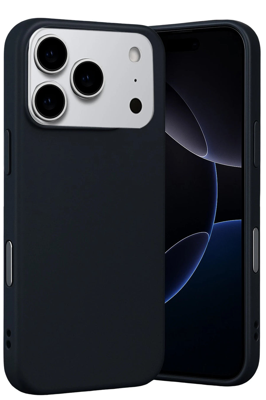Newface Apple iPhone 17 Pro Max Nano içi Kadife Silikon - Siyah