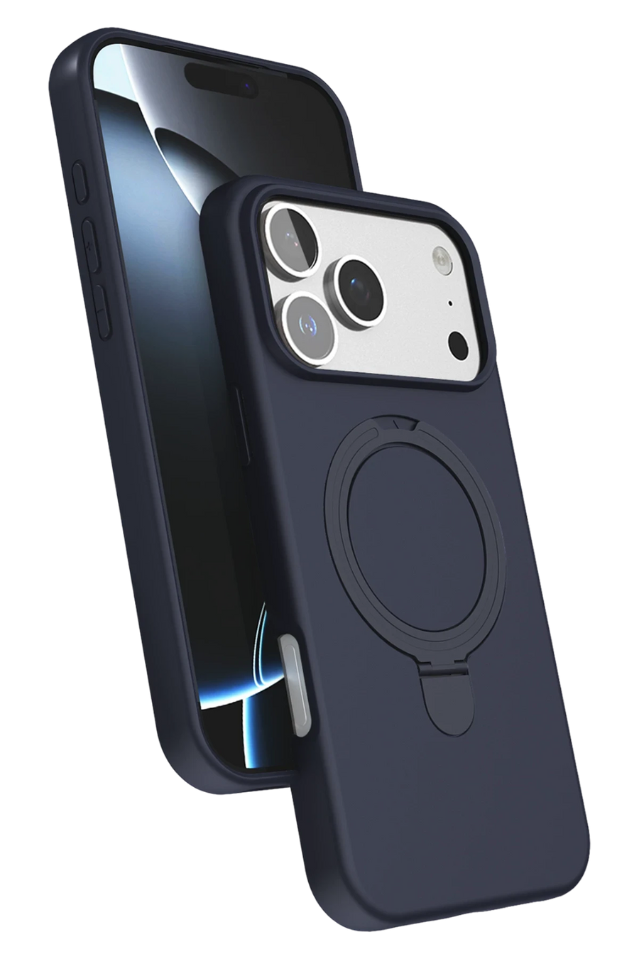 Newface Apple iPhone 17 Pro Max Regal Magsafe Standlı Kapak - Lacivert