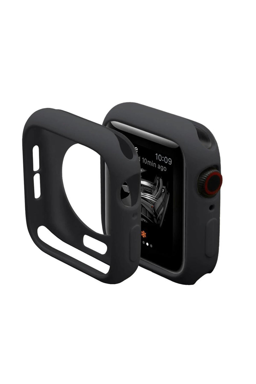 Newface Apple Watch 40mm Silikon Alt Kasa - Siyah