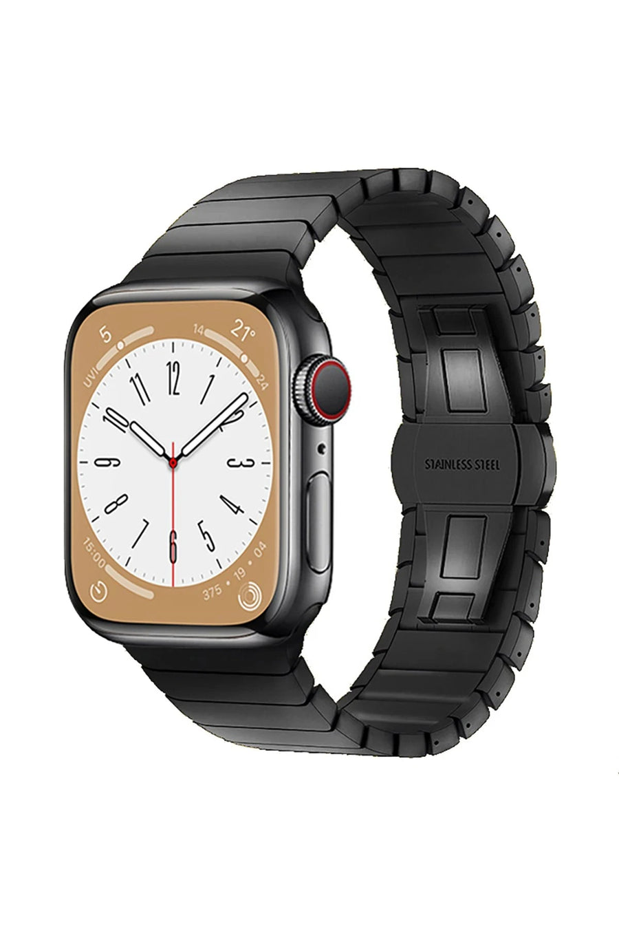Newface Apple Watch 42mm KR416 Huks Kordon - Siyah