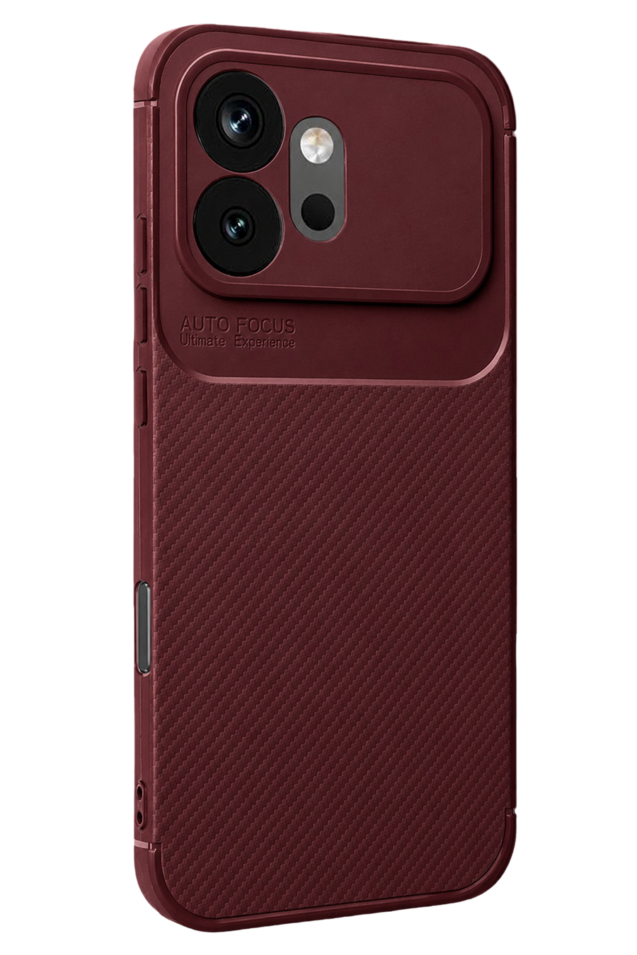 Newface Huawei Honor 600 Auto Focus Karbon Kapak - Bordo