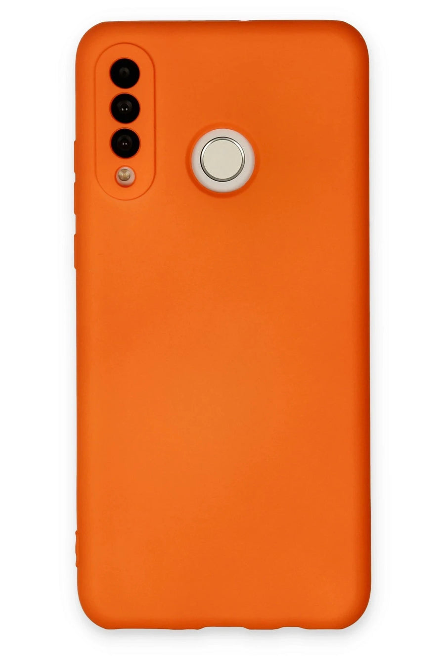 Newface Huawei P30 Lite Kılıf Nano içi Kadife Silikon - Turuncu