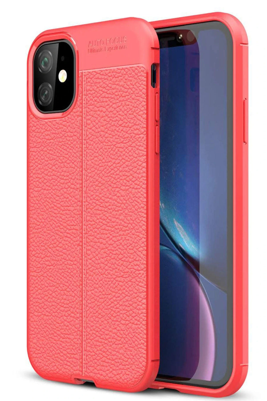 Newface Apple iPhone 11 Kılıf Auto Focus Kapak - Kırmızı