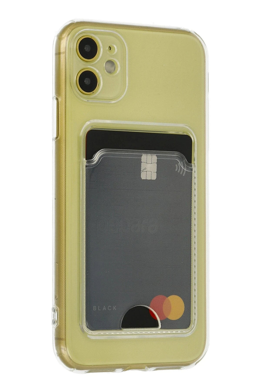 Newface Apple iPhone 11 Kılıf Kart Şeffaf Silikon - Şeffaf