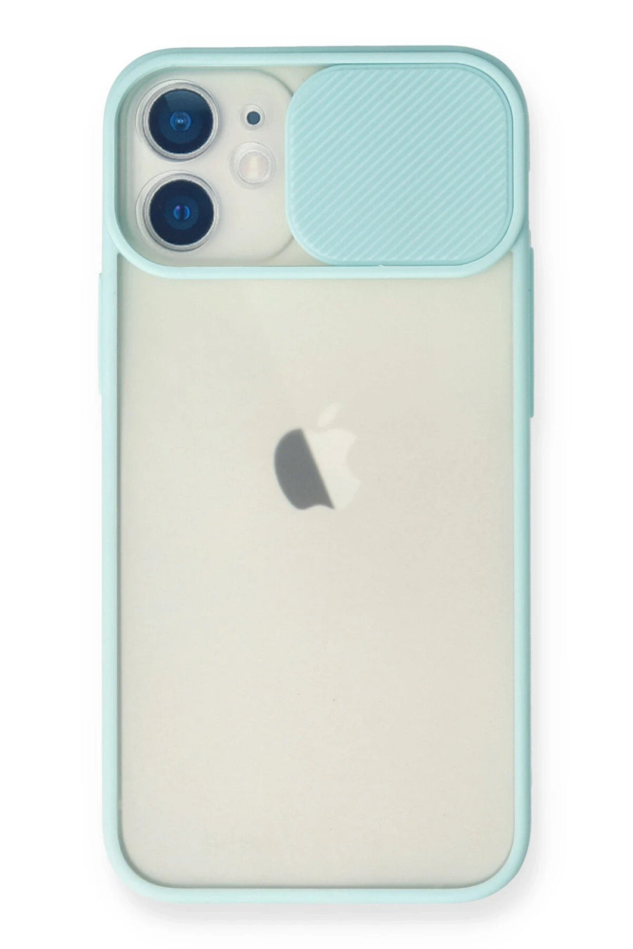 Newface Apple iPhone 11 Kılıf Palm Buzlu Kamera Sürgülü Silikon - Turkuaz