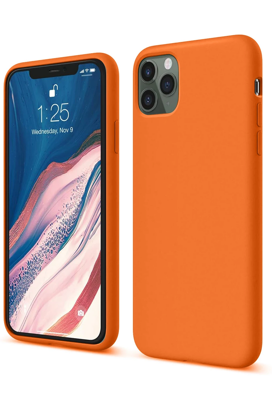 Newface Apple iPhone 11 Pro Kılıf First Silikon - Turuncu