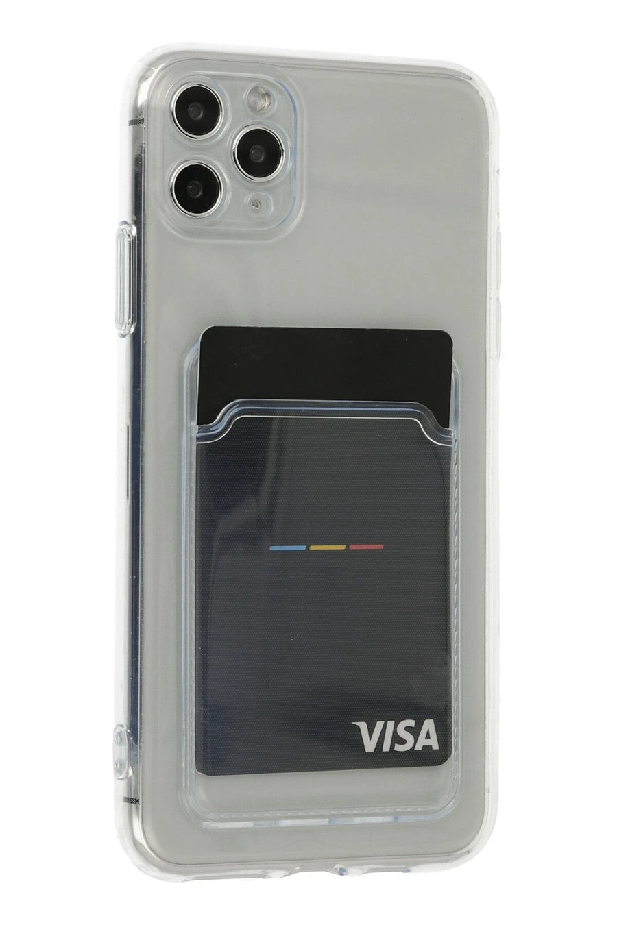 Newface Apple iPhone 11 Pro Max Kılıf Kart Şeffaf Silikon - Şeffaf