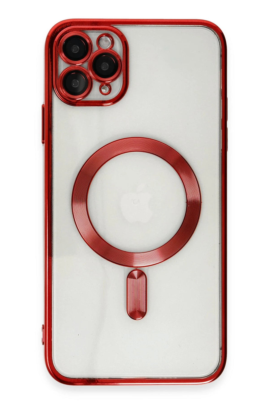 Newface Apple iPhone 11 Pro Max Kılıf Kross Magneticsafe Kapak - Kırmızı