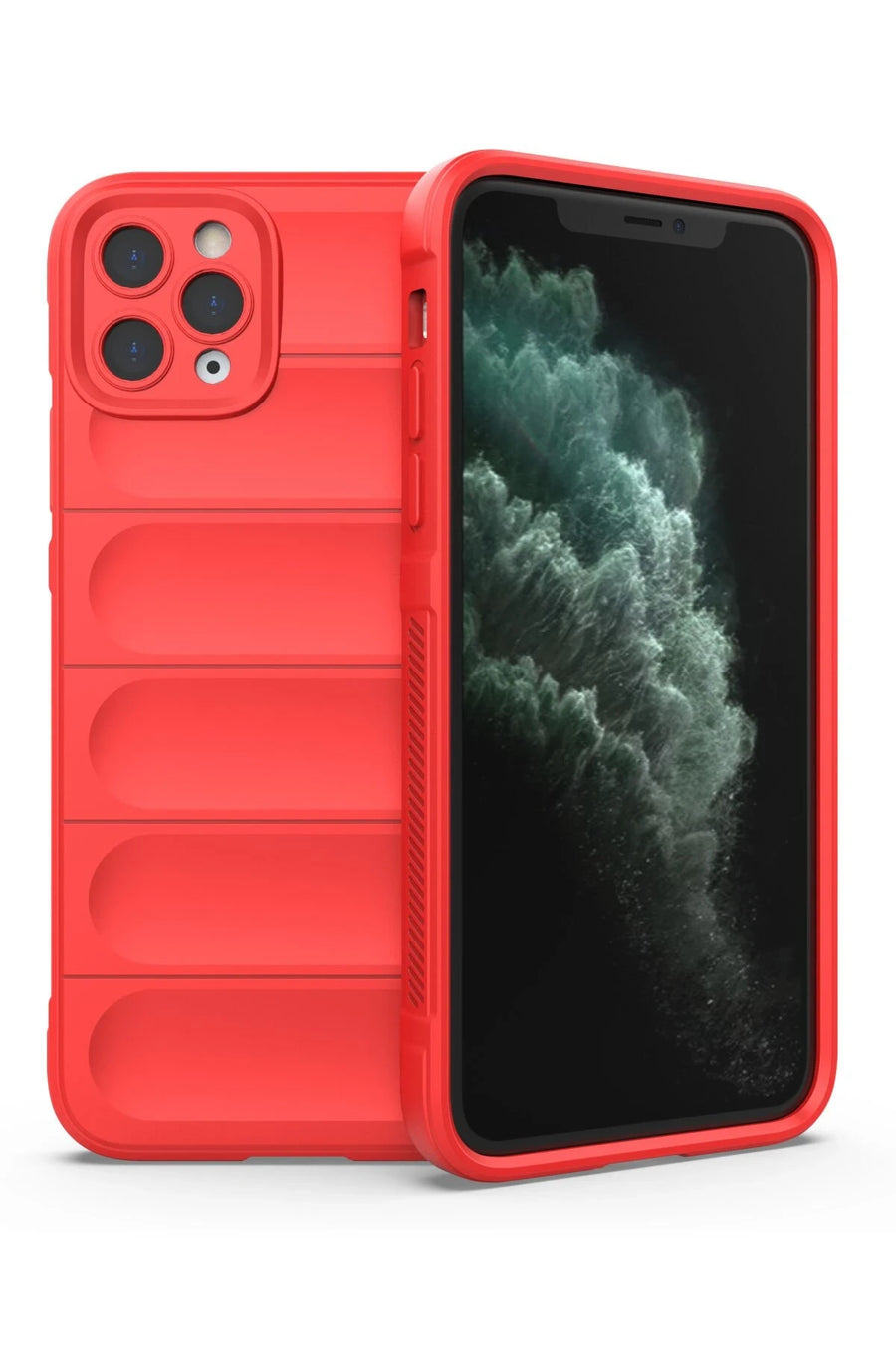 Newface Apple iPhone 11 Pro Max Kılıf Optimum Silikon - Kırmızı