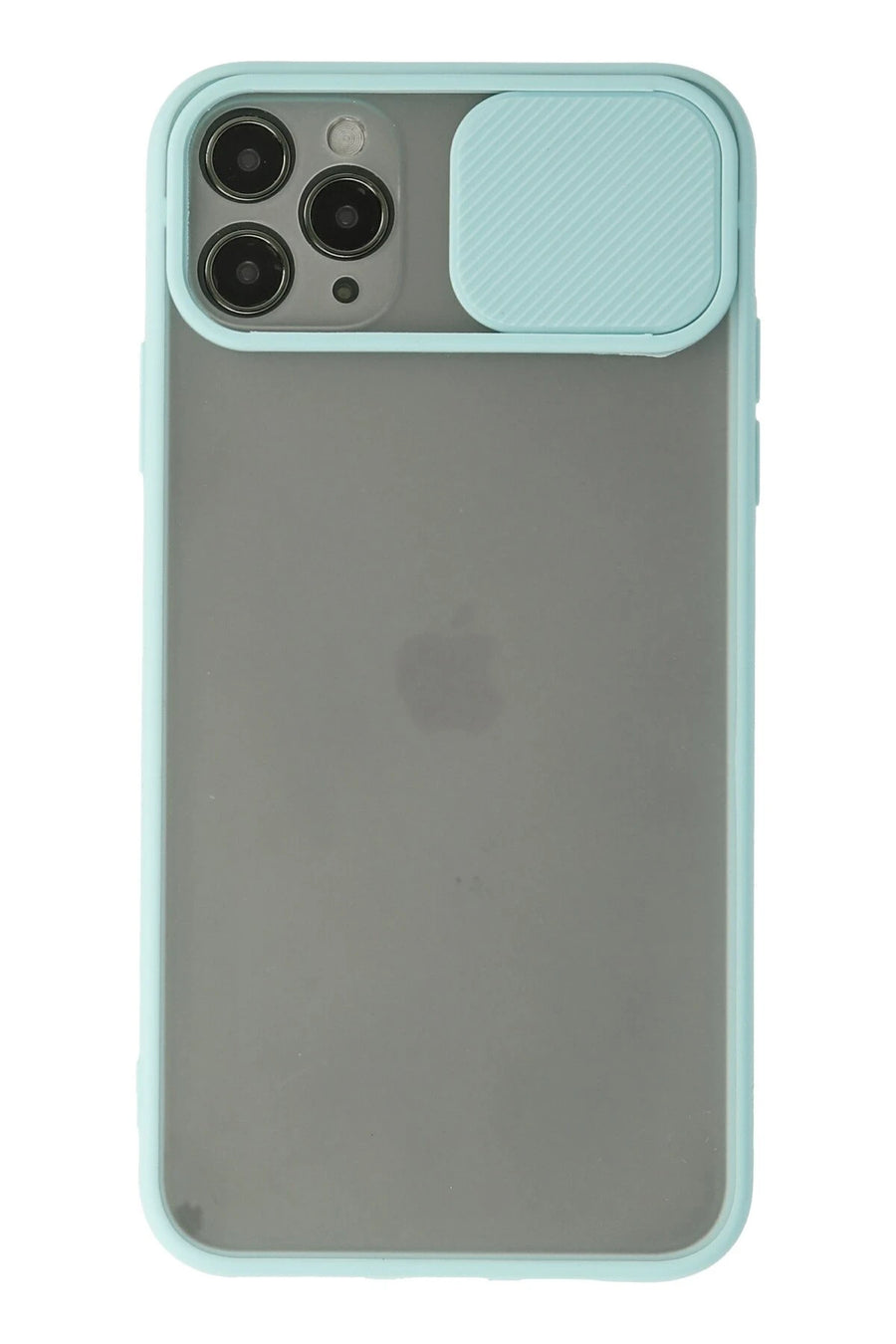 Newface Apple iPhone 11 Pro Max Kılıf Palm Buzlu Kamera Sürgülü Silikon - Turkuaz