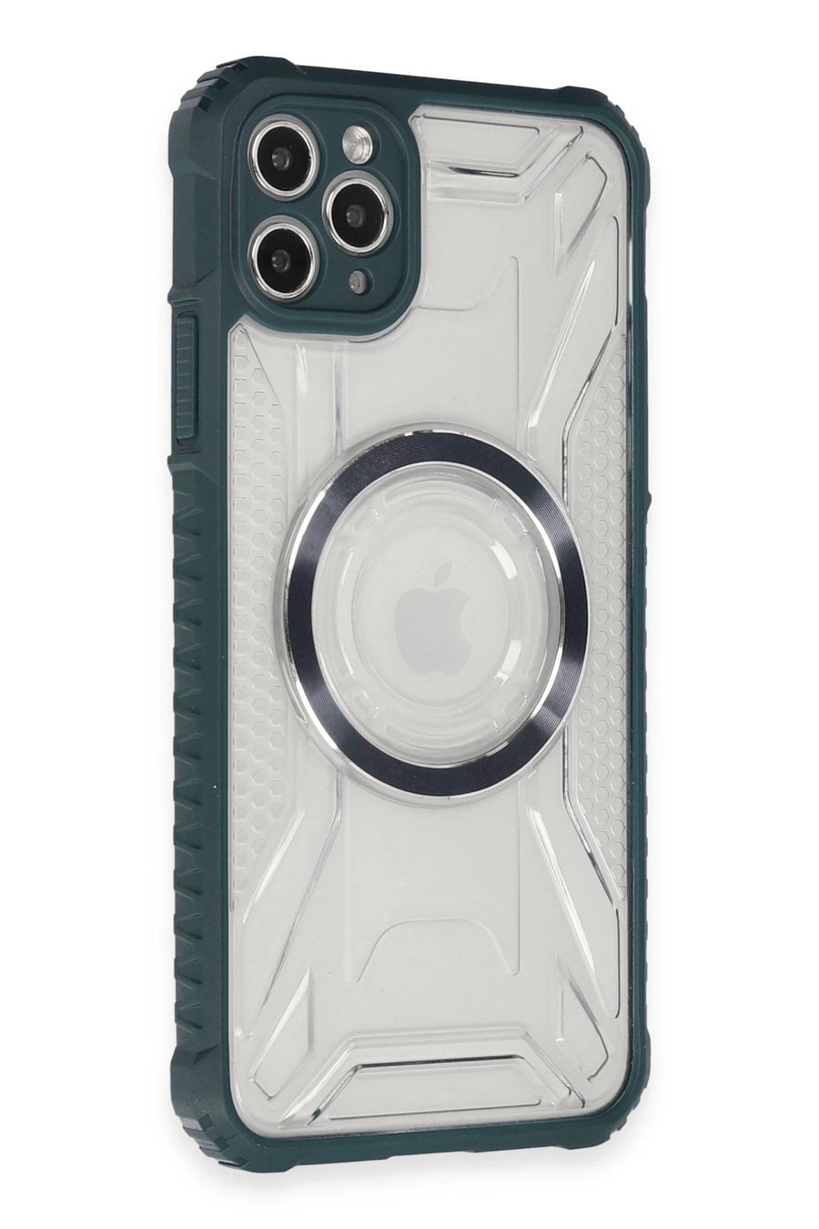 Newface Apple iPhone 11 Pro Max Kılıf Prag Magneticsafe Kapak - Koyu Yeşil
