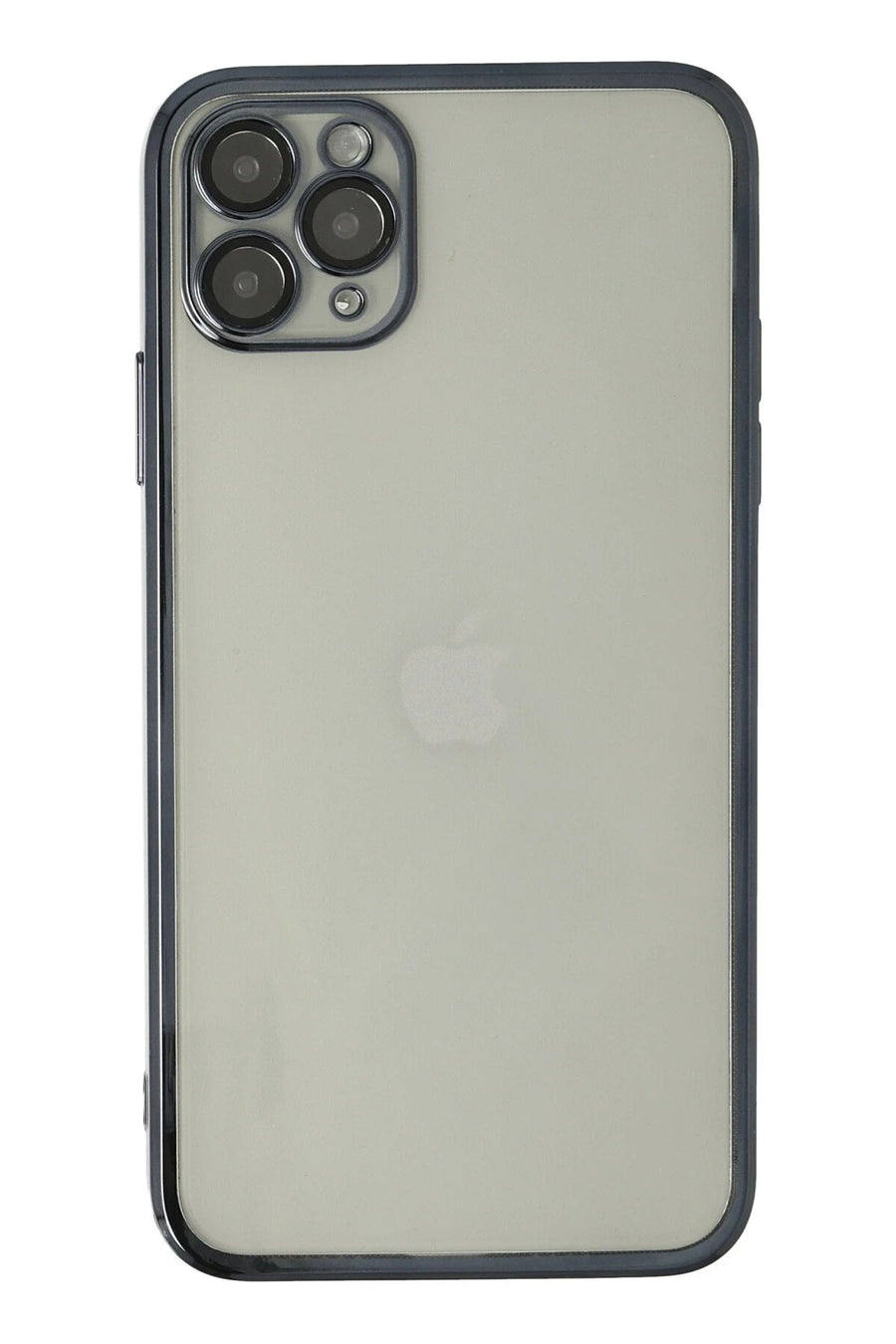 Newface Apple iPhone 11 Pro Max Kılıf Razer Lensli Silikon - Siyah