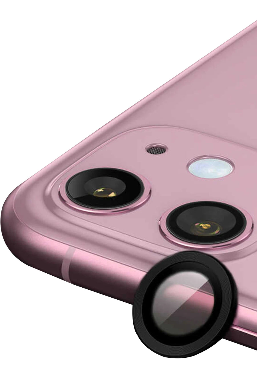 Newface Apple iPhone 11 Raze Metal Kamera Lens - Siyah