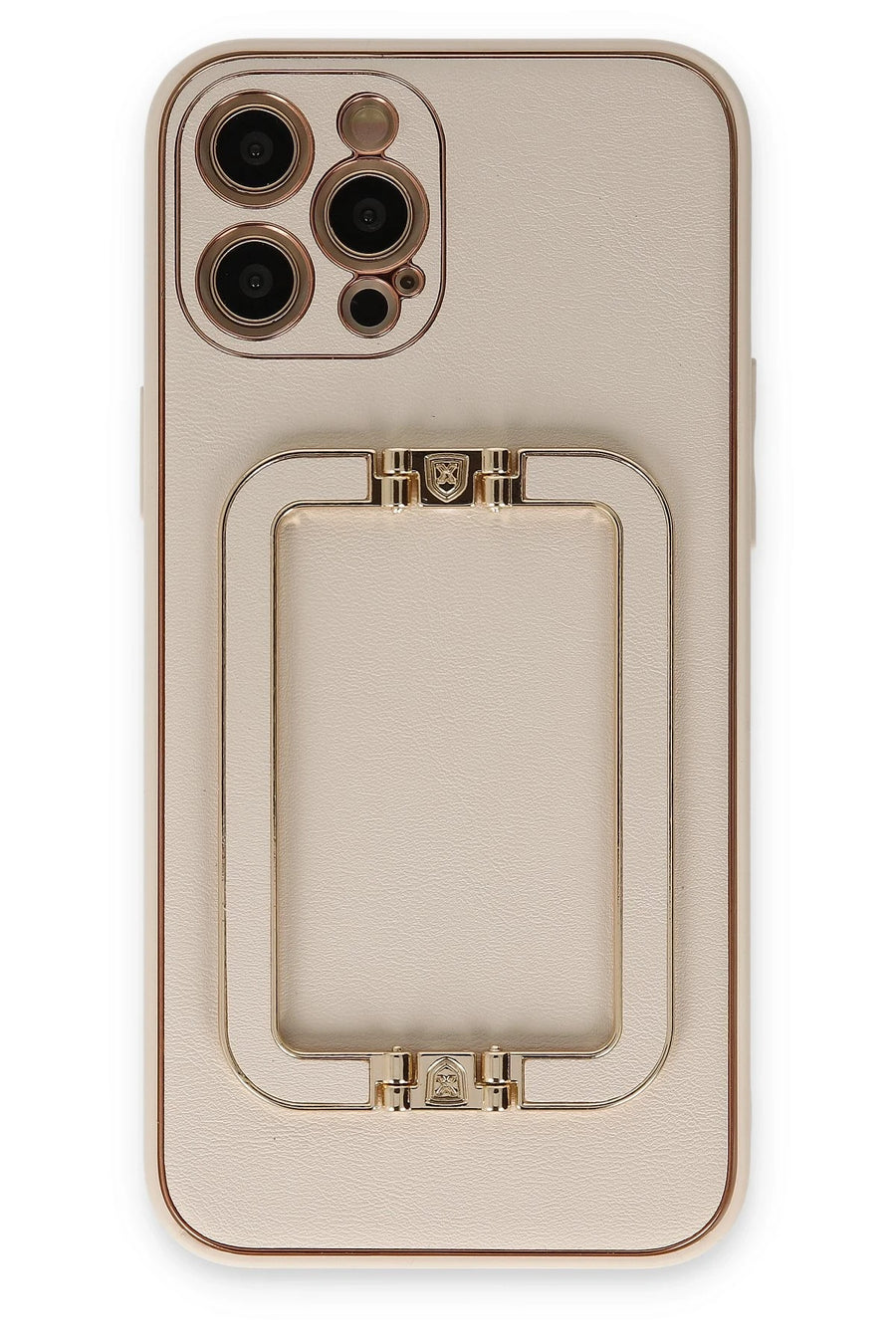 Newface Apple iPhone 12 Pro Kılıf Coco Elit Kapak - Gold