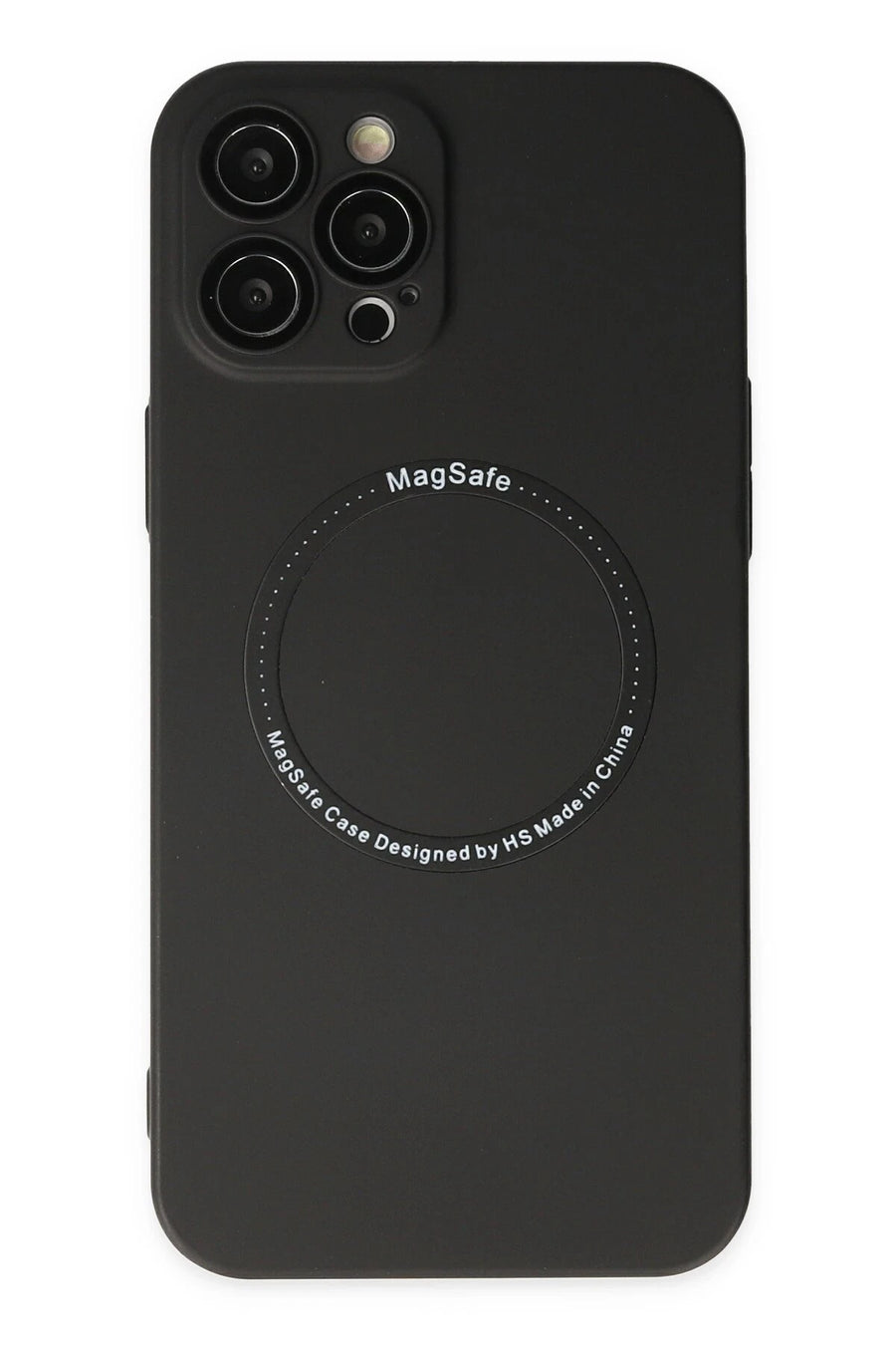 Newface Apple iPhone 12 Pro Kılıf Jack Magneticsafe Lens Silikon - Siyah