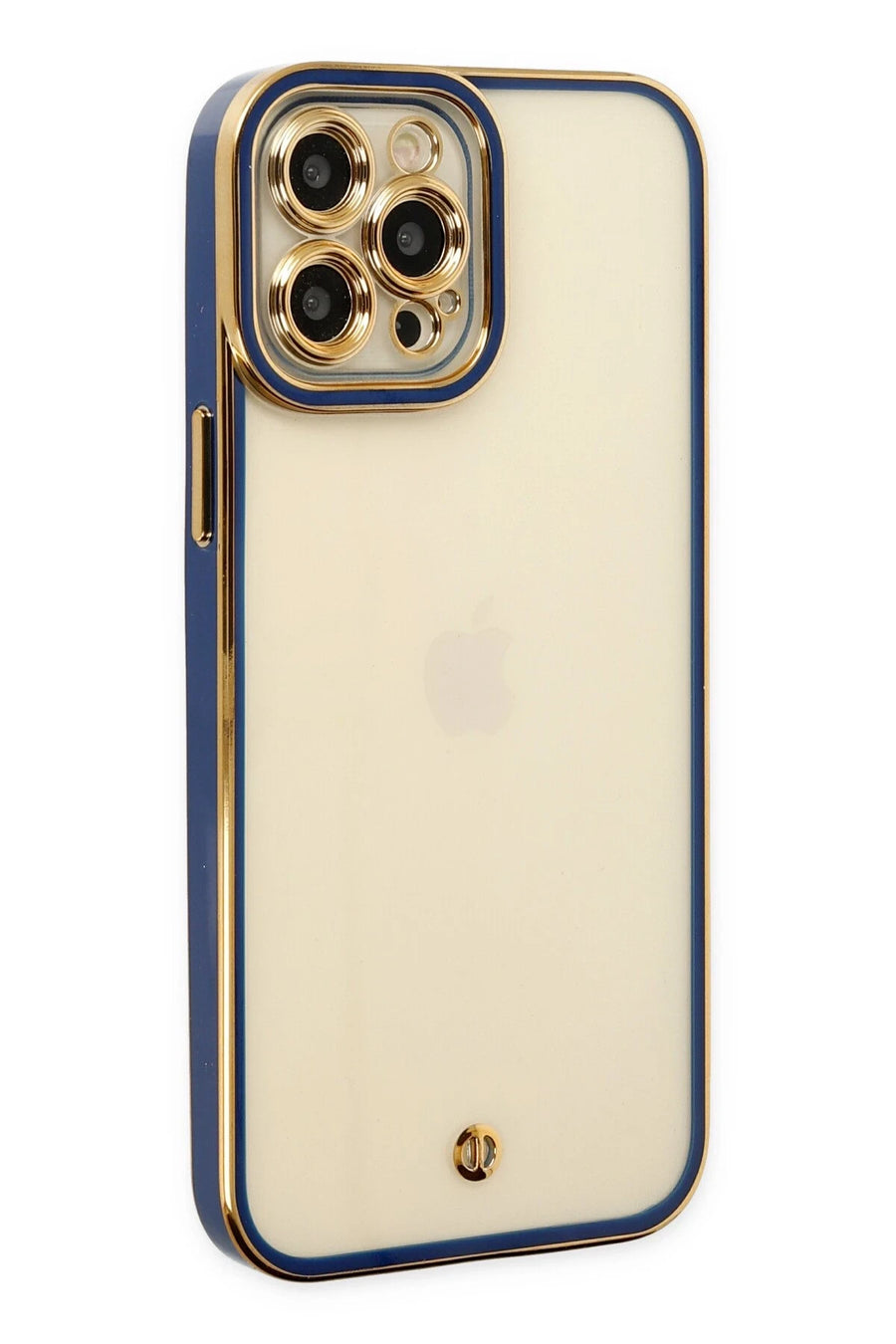 Newface Apple iPhone 12 Pro Kılıf Liva Lens Silikon - Mavi