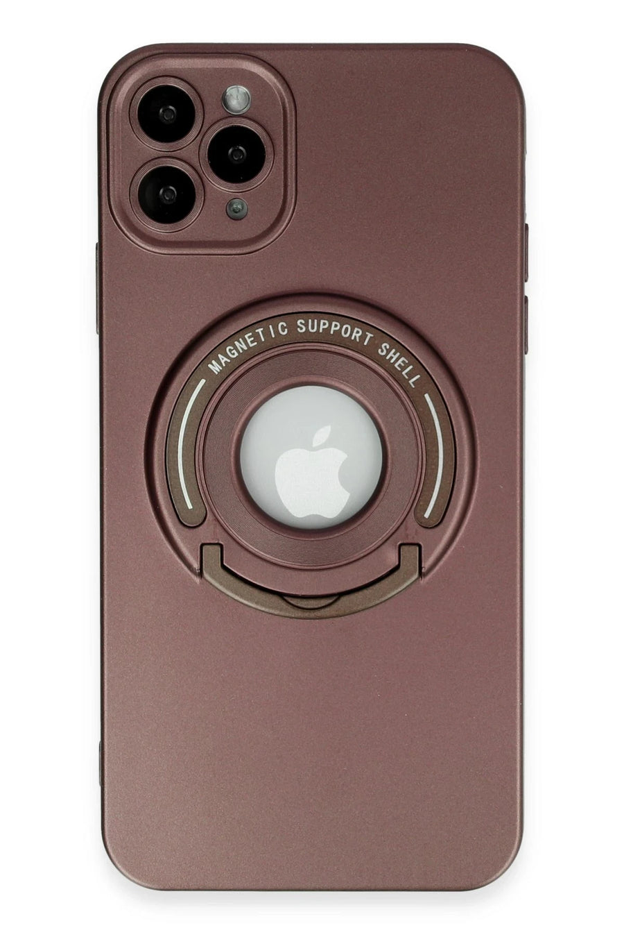 Newface Apple iPhone 12 Pro Kılıf Lukka Magneticsafe Kapak - Kahverengi